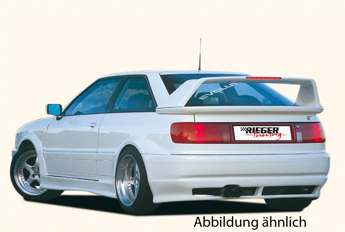 Rieger Heckschwert Breitbau II für Audi 90 Typ 89 -   für Heckschürze Audi Coupé carbon optik