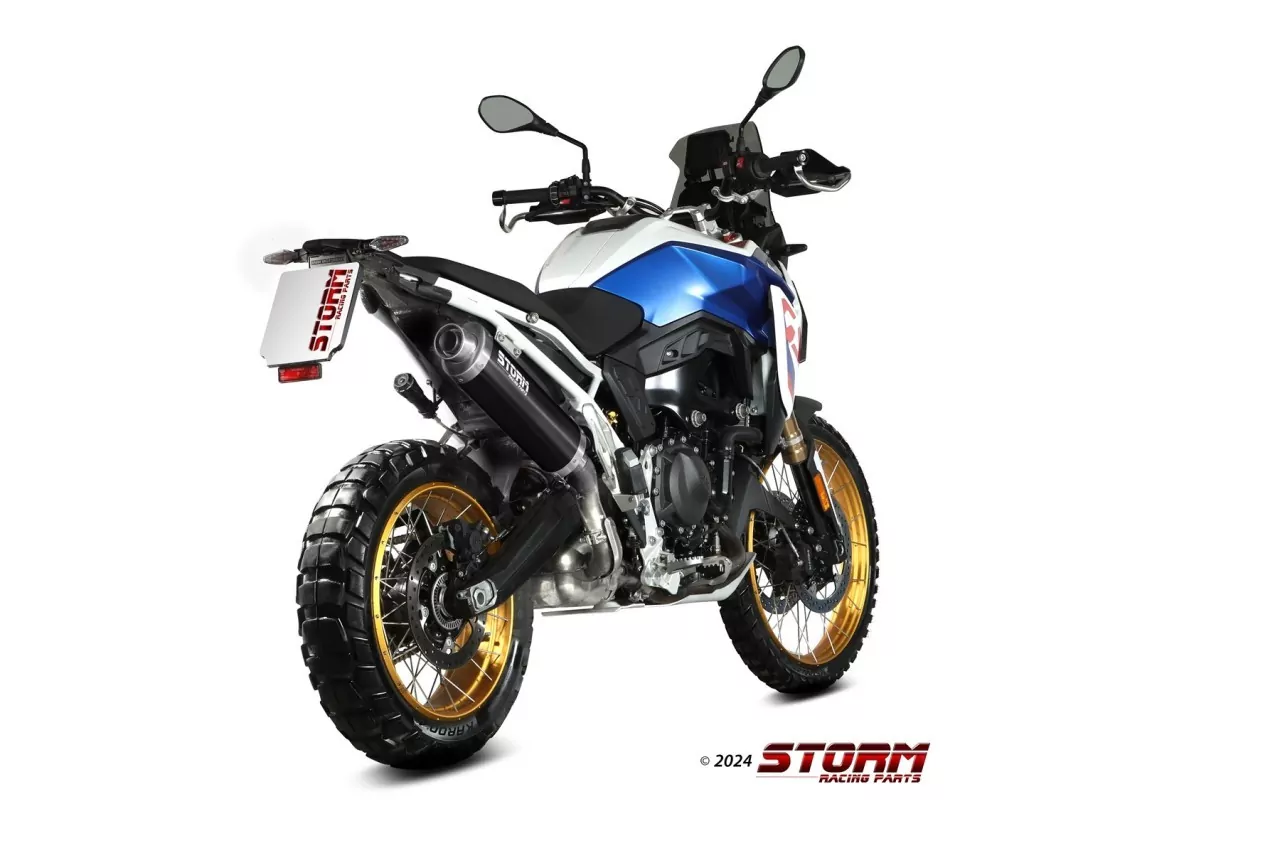 STORM By MIVV Oval Edelstahl Schwarz BMW F900 GS 24-