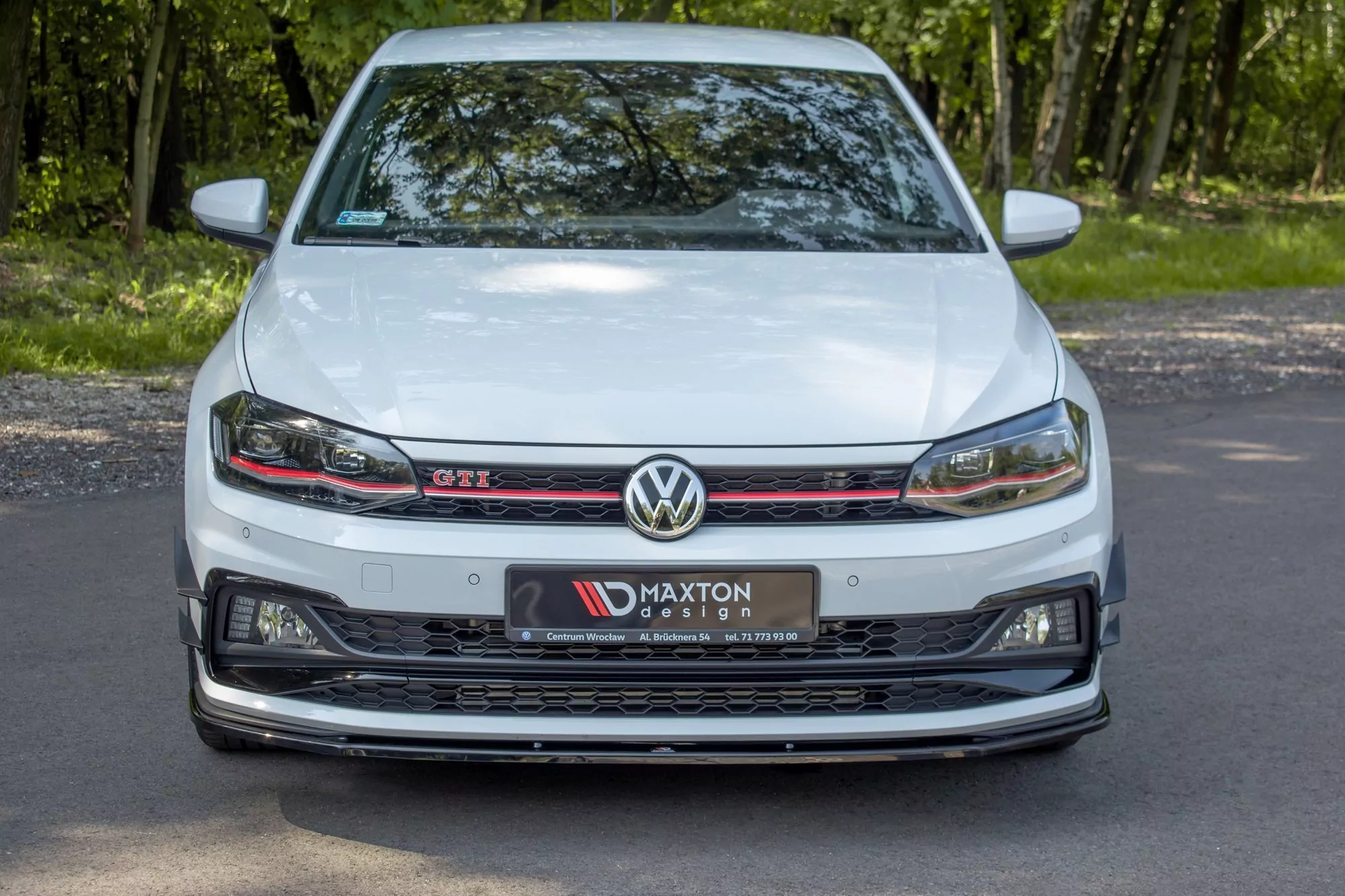 Front Ansatz Passend Für V.1 Passend Für VW POLO MK6 GTI Schwarz Hochglanz Schwarz Hochglanz