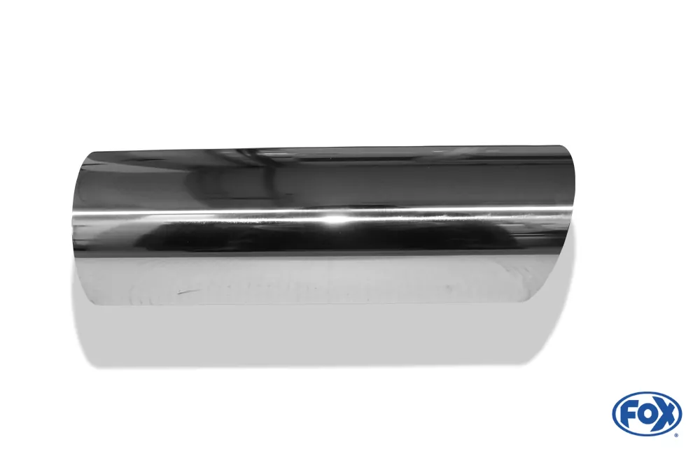 Anschweißendrohr Typ 14  Ø 100 mm / Länge: 300 mm - rund / uneingerollt / 15° abgeschrägt / ohne Absorber