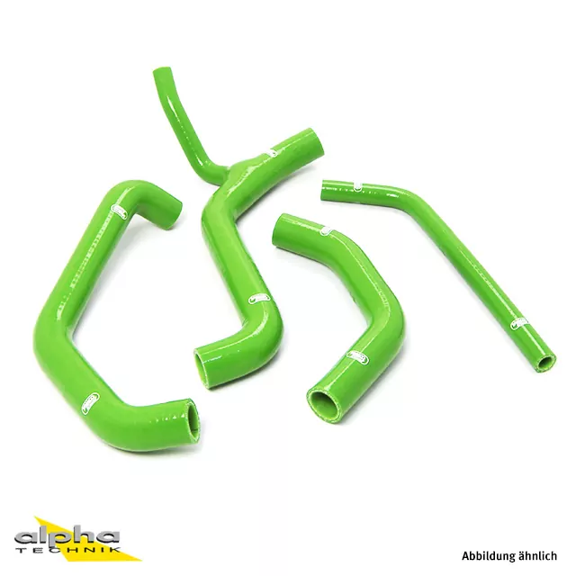 SAMCO SPORT Siliconschlauch Kit Race Bike Design grün für Kawasaki ZX10R Modelljahr 2011-2015