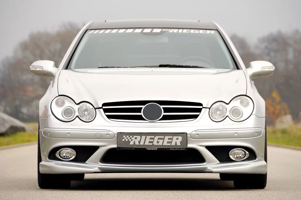 Rieger Spoileransatz für Mercedes CLK (W209) - Cabrio 00.02-06.04 (bis Facelift / bis Modell 2005) carbon optik