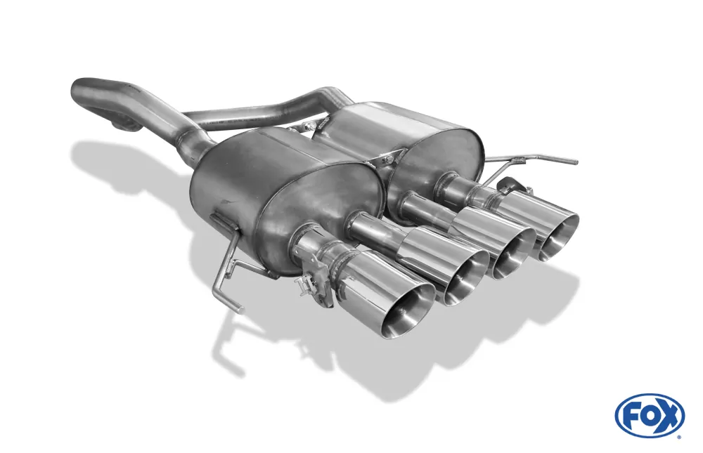 Corvette C7/ Z06  Endschalldämpfer Ausgang mittig - 4x100 Typ 25 mittig