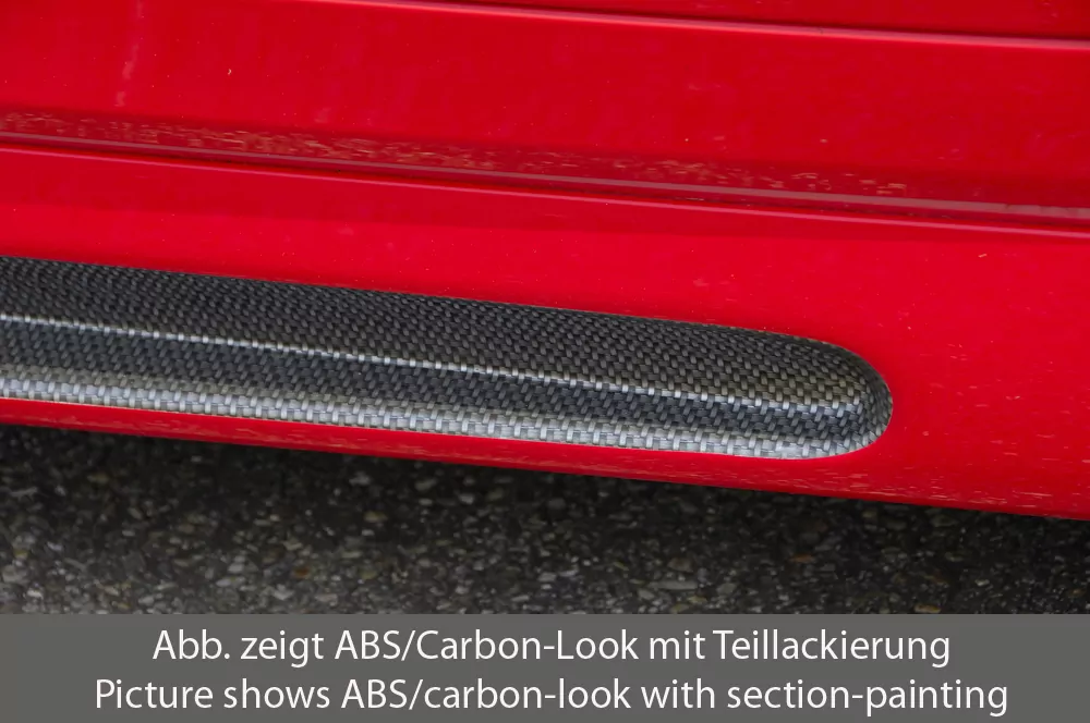 Rieger Seitenschweller rechts  carbon look für Opel Astra J Schrägheck 10.12- (ab Facelift)