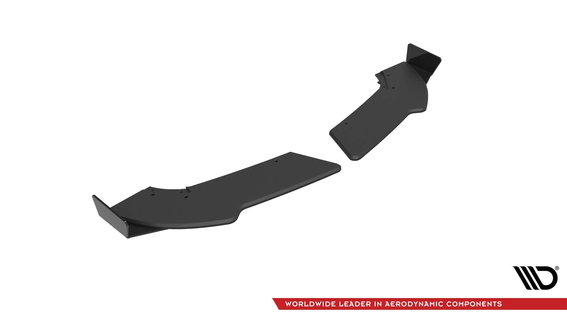 Street Pro Heck Ansatz Flaps Diffusor +Flaps Für Mercedes-Benz A 45 AMG W176 Facelift Schwarz Hochglanz