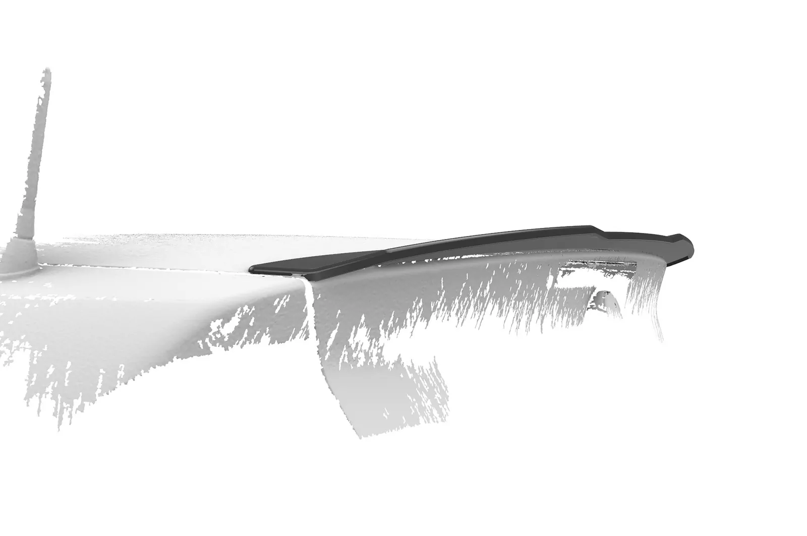 Heckflügel mit ABE für BMW 3er E46 Coupe / Cabrio HF796-M Carbon Look (matt)