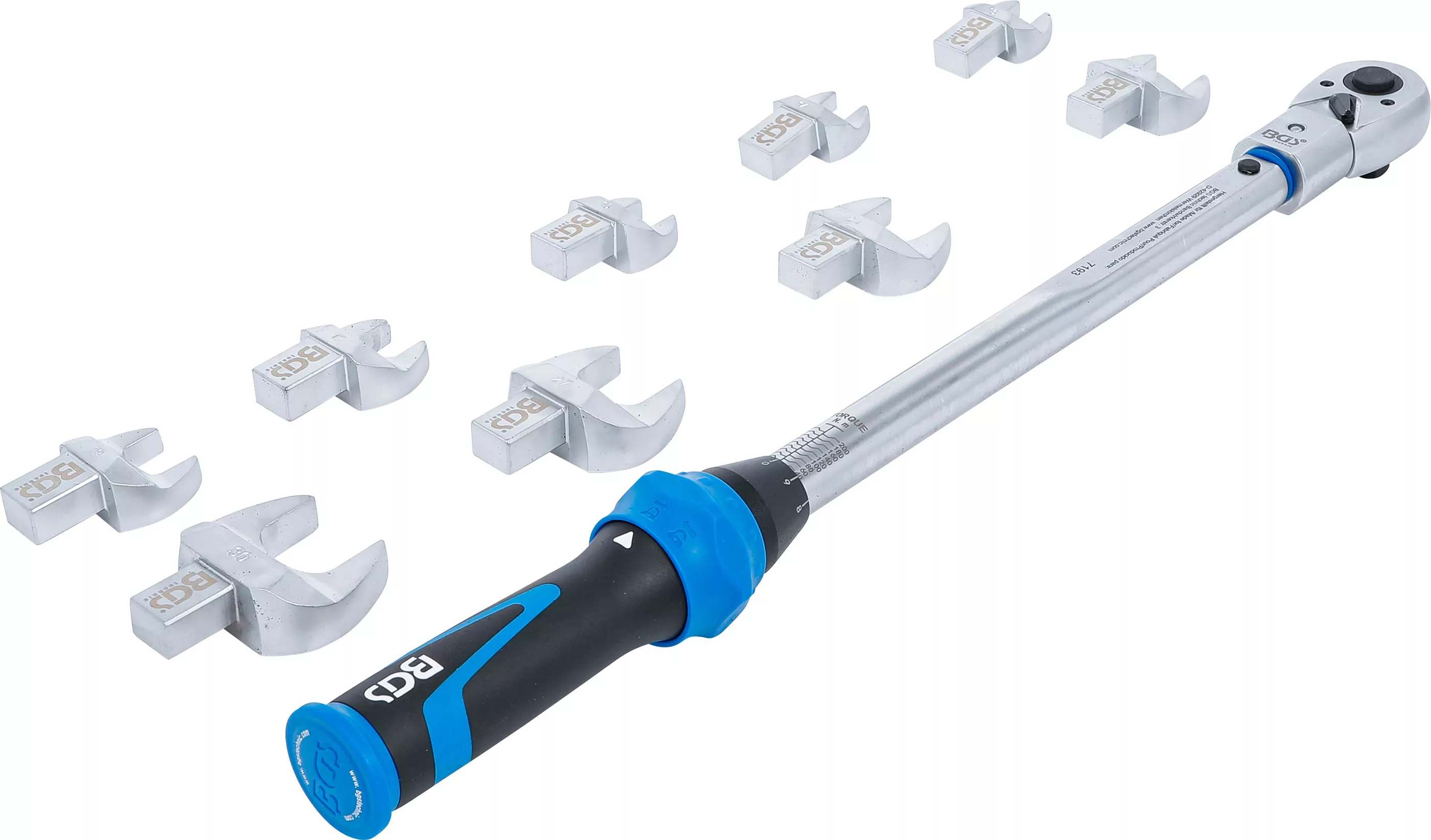 Drehmomentschlüssel-Satz | für Einsteckwerkzeuge 14 x 18 mm | 40 - 210 Nm | 11-tlg.