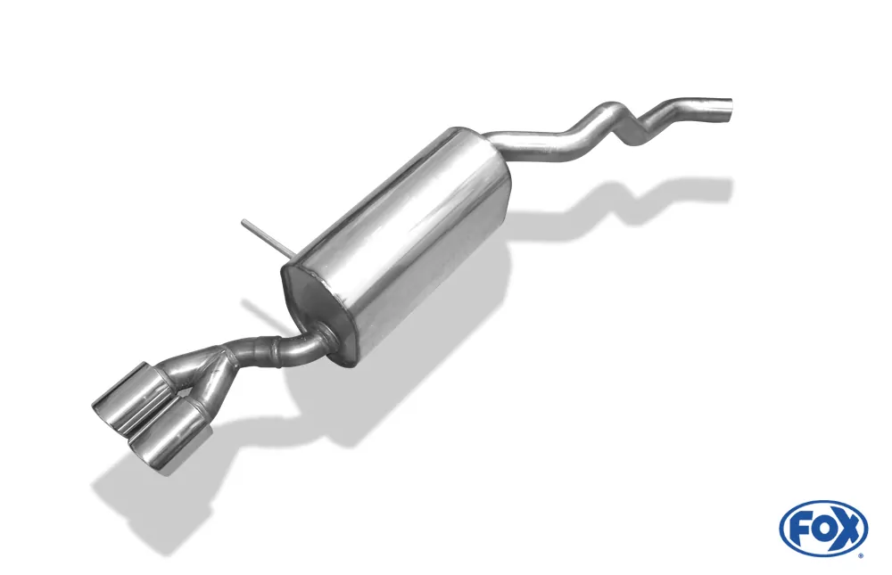 Renault Captur  Endschalldämpfer einseitig - 2x76 Typ 16