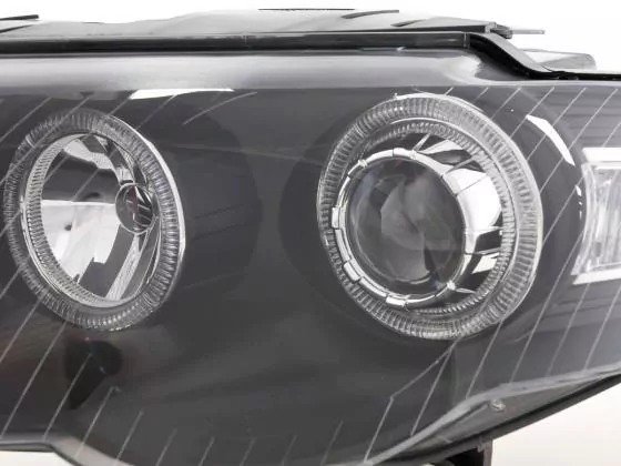 Scheinwerfer Set Angel Eyes VW Passat Typ B6 05-11 schwarz