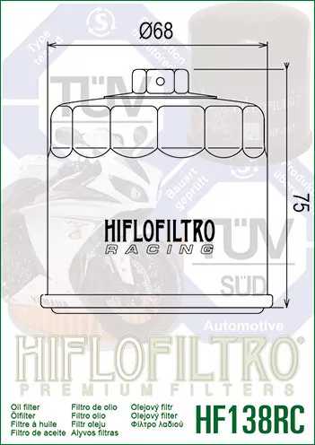 Hiflo Ölfilter Hf138rc Racing