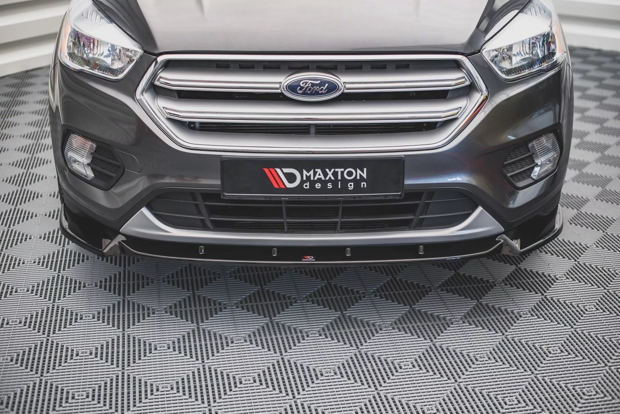 Front Ansatz Für Ford Escape Mk3 Schwarz Hochglanz