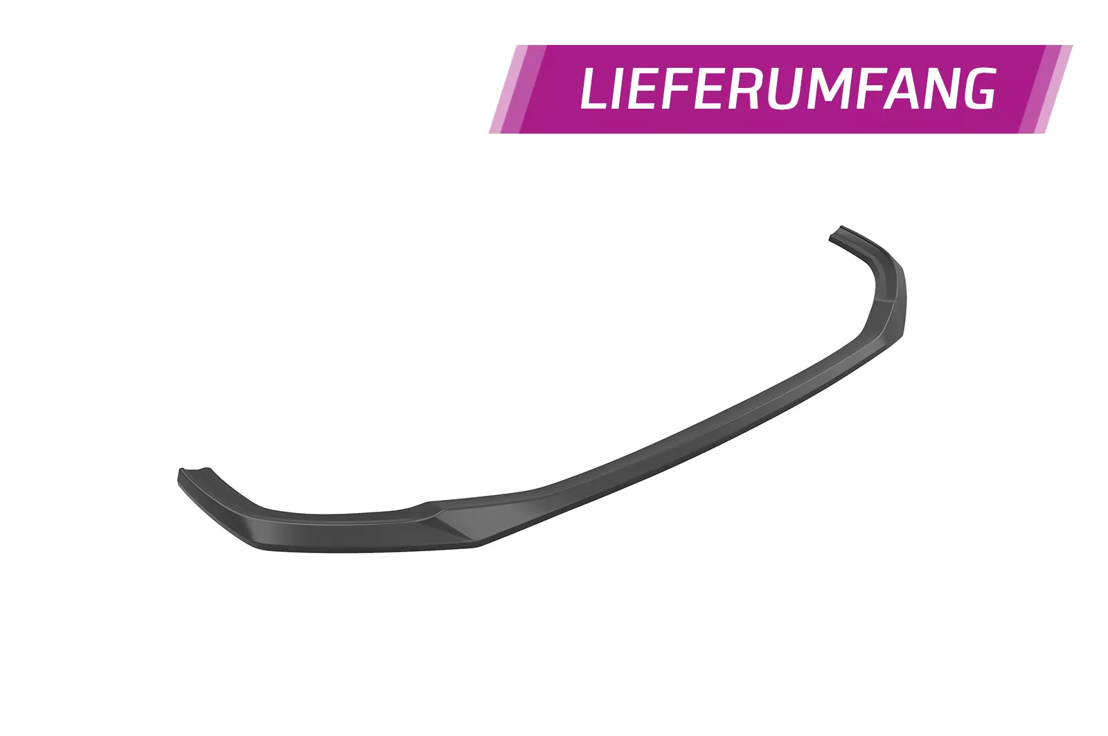 Cup-Spoilerlippe mit ABE für Audi Q3 (F3) S-Line CSL665 Schwarz Strukturiert