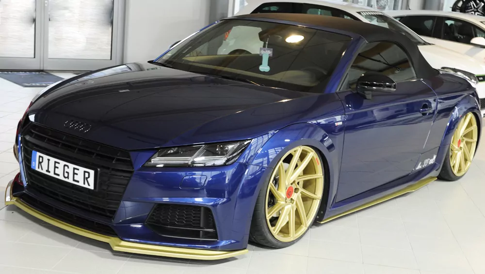 Rieger Spoilerschwert für Audi TTS (8J-FV/8S) | Roadster 07.14-08.18 (bis Facelift) für orig. S-Line-Frontschürze