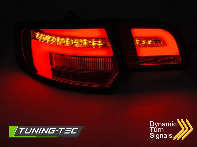 Led Bar Tail Lights Red Smoke Seq Fits Audi A3 8p 5d 08-12