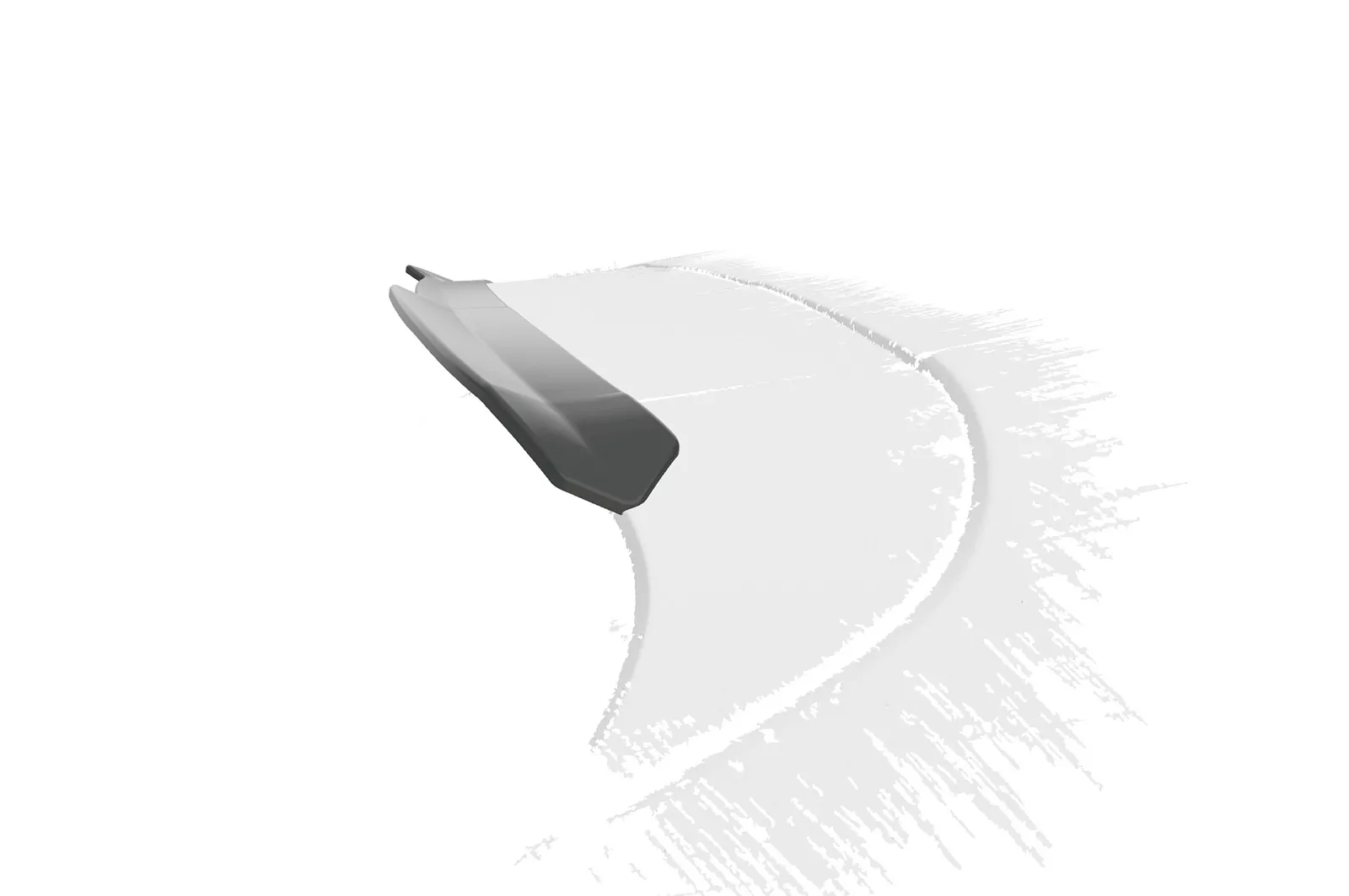 Heckflügel mit ABE für Porsche Macan HF875 Schwarz Strukturiert