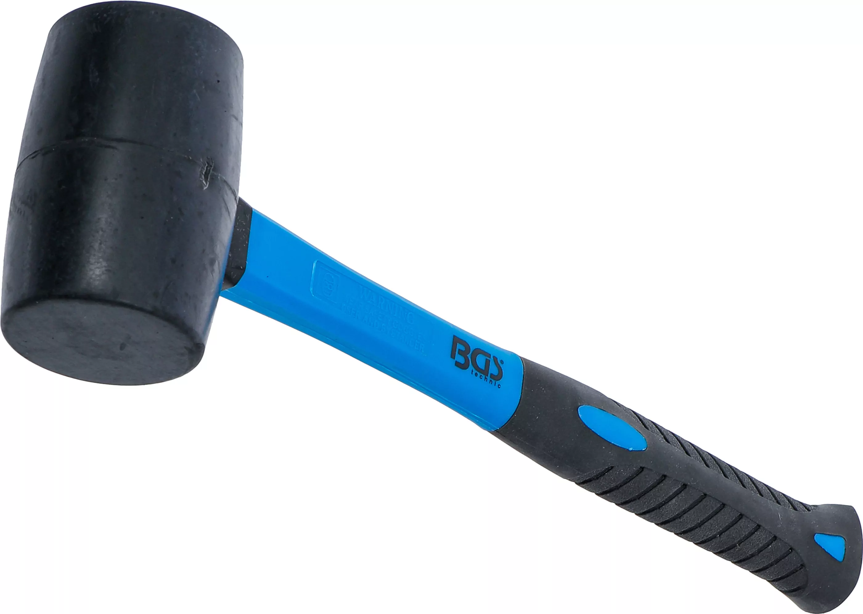 Gummihammer | Fiberglasstiel | schwarzer Kopf | Ø 50 mm | 280 g