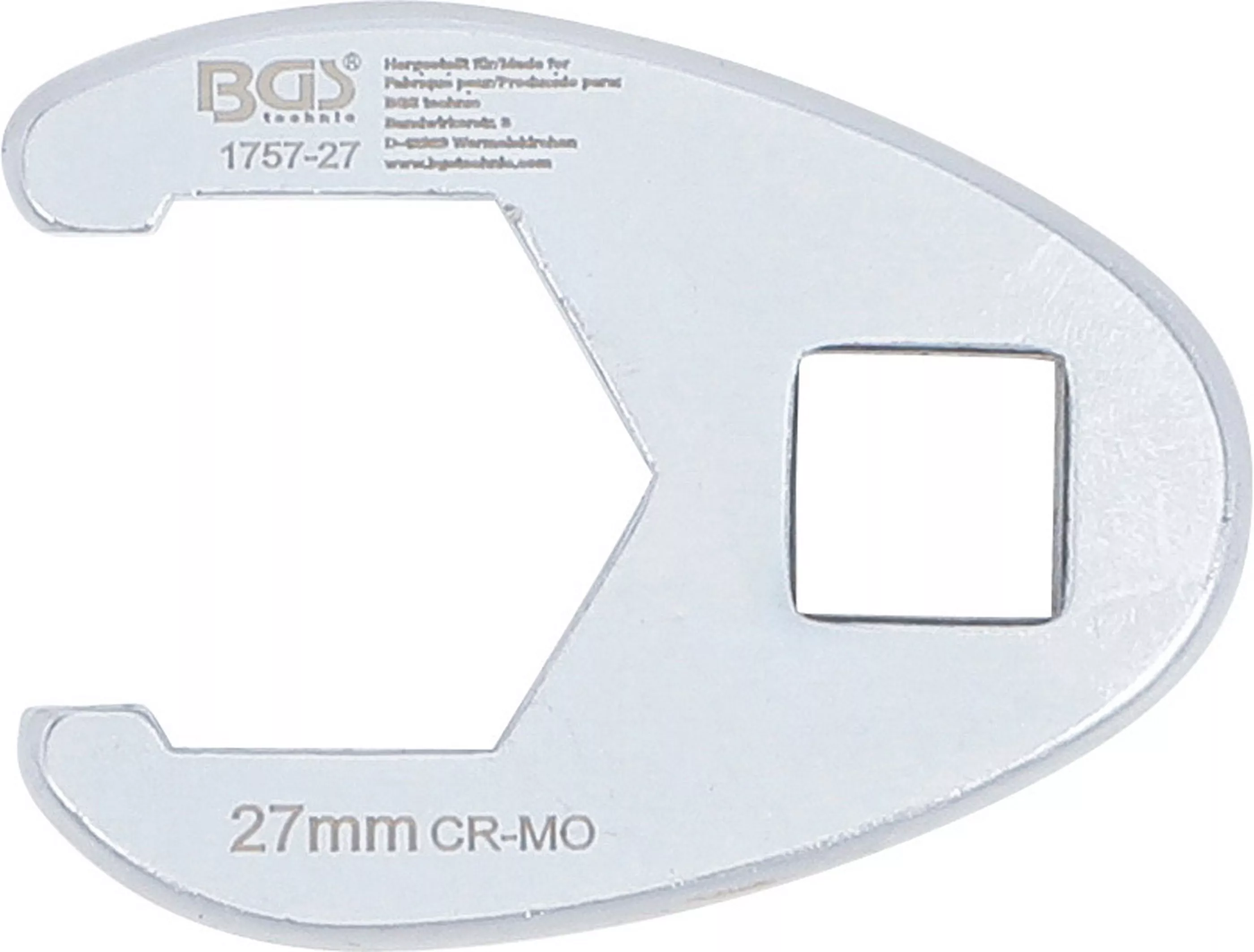 Hahnenfußschlüssel | Antrieb Innenvierkant 12,5 mm (1/2") | SW 27 mm