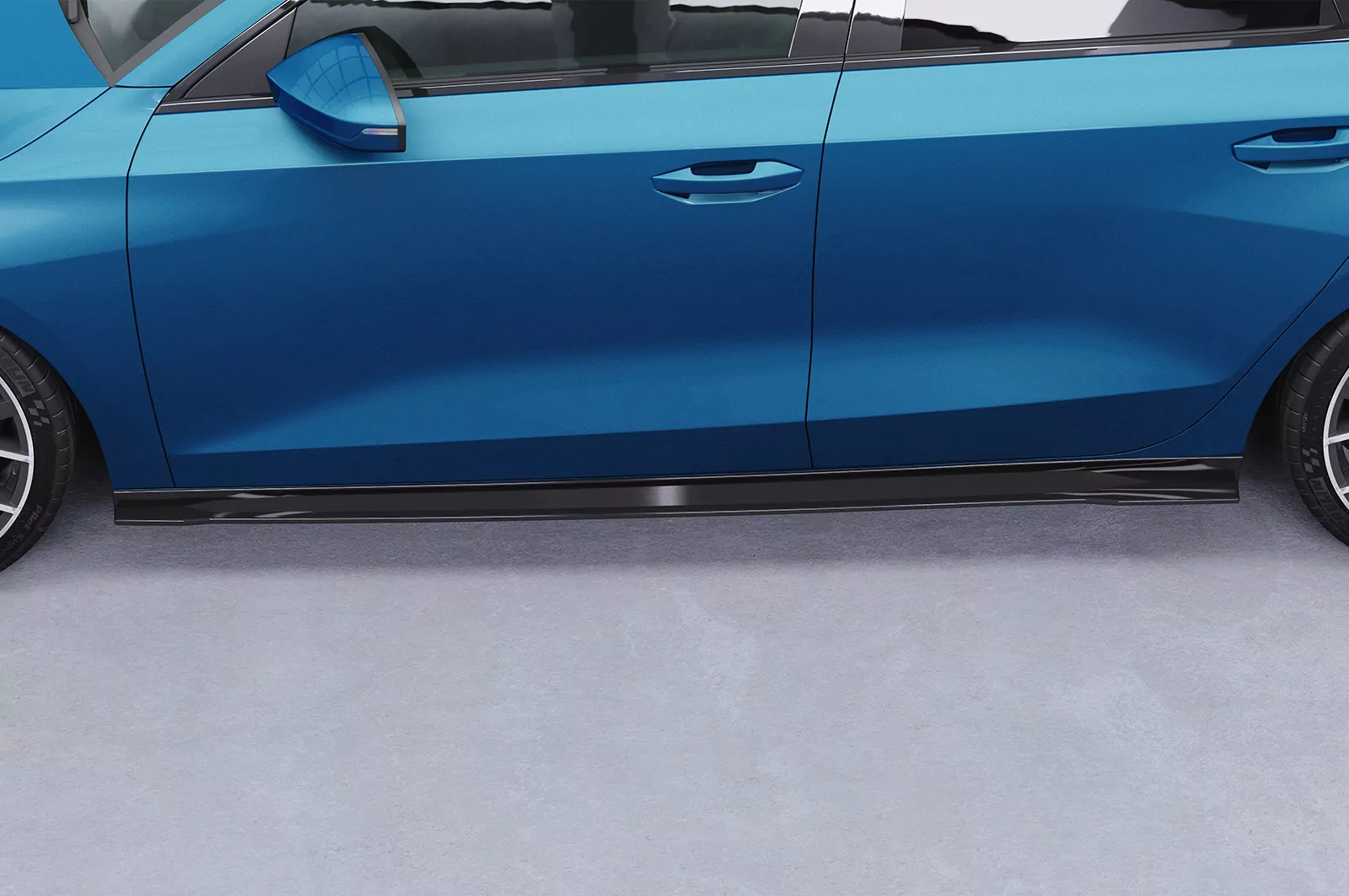 Seitenschweller für Audi A3 (8Y) SS528 Schwarz Strukturiert