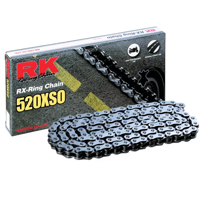 RK-Antriebskette 520XSO, 036 Glieder, offen mit Nietschloss
