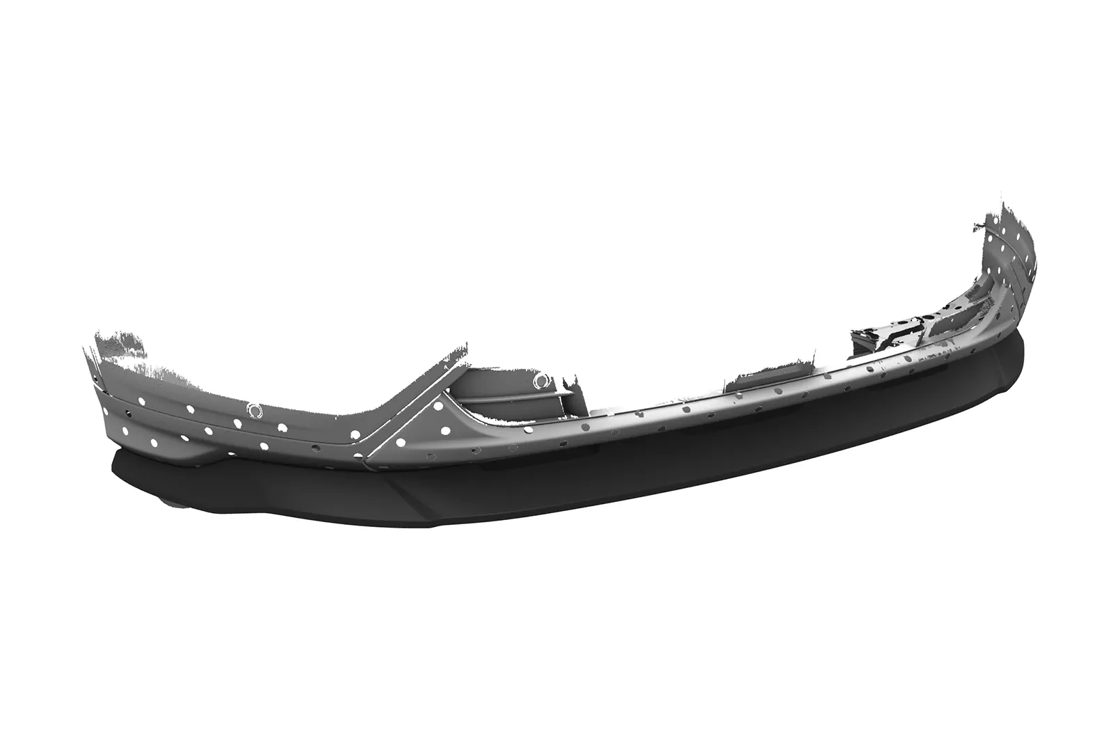 Cup-Spoilerlippe mit ABE für Ford Kuga 2 CSL507 Schwarz Strukturiert