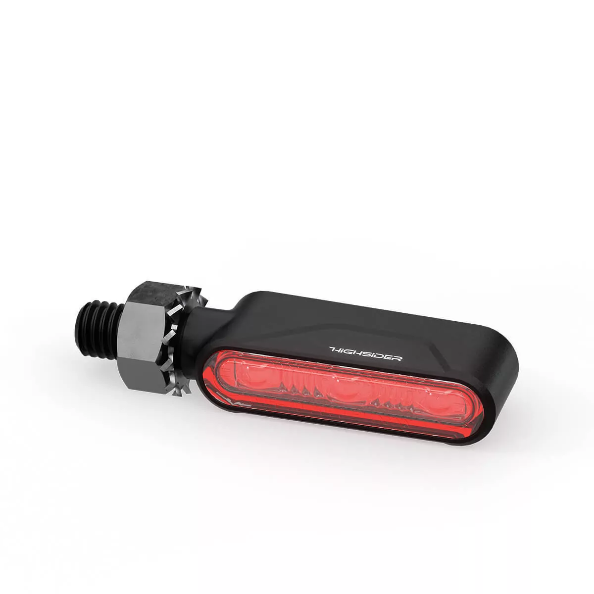HIGHSIDER Pro Esagano-RS LED 3in1 Blinker-Rücklicht-Kombination Gehäuse Schwarz / Linse Rauchgrau (Paar), Hinten