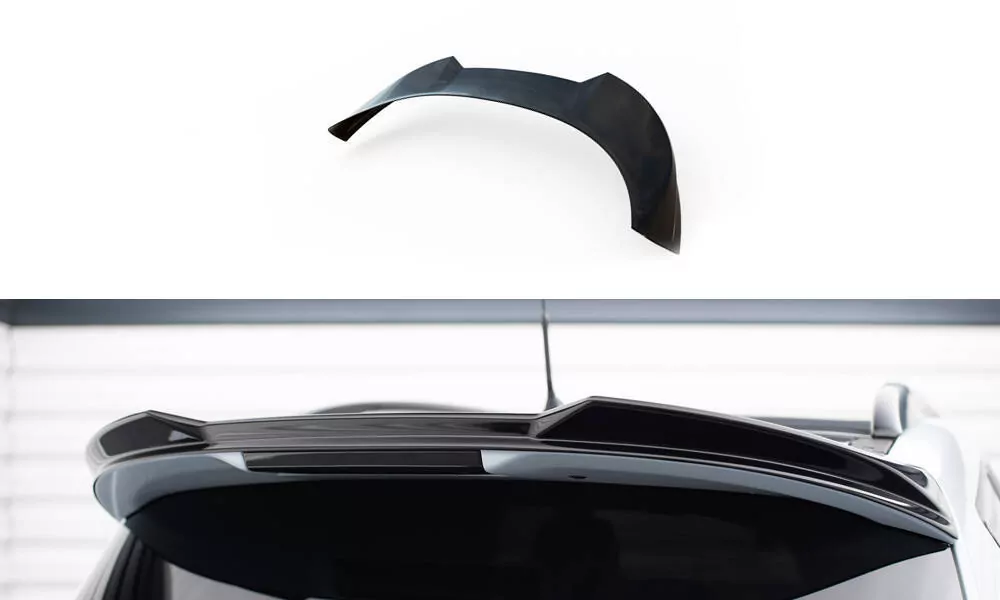 Spoiler CAP Für 3D Ford Kuga ST Mk1 Schwarz Hochglanz