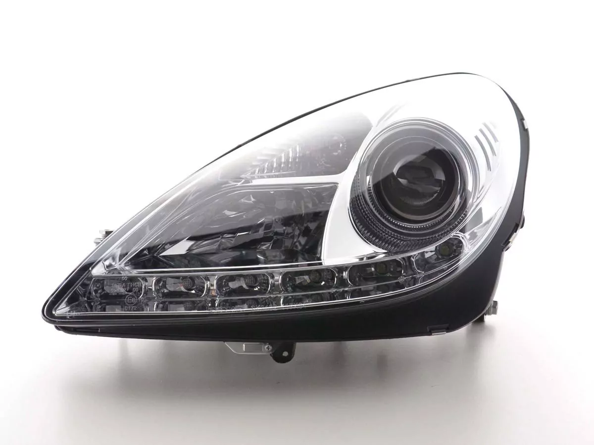 Scheinwerfer Set Xenon Daylight LED Tagfahrlicht Mercedes SLK R171 chrom