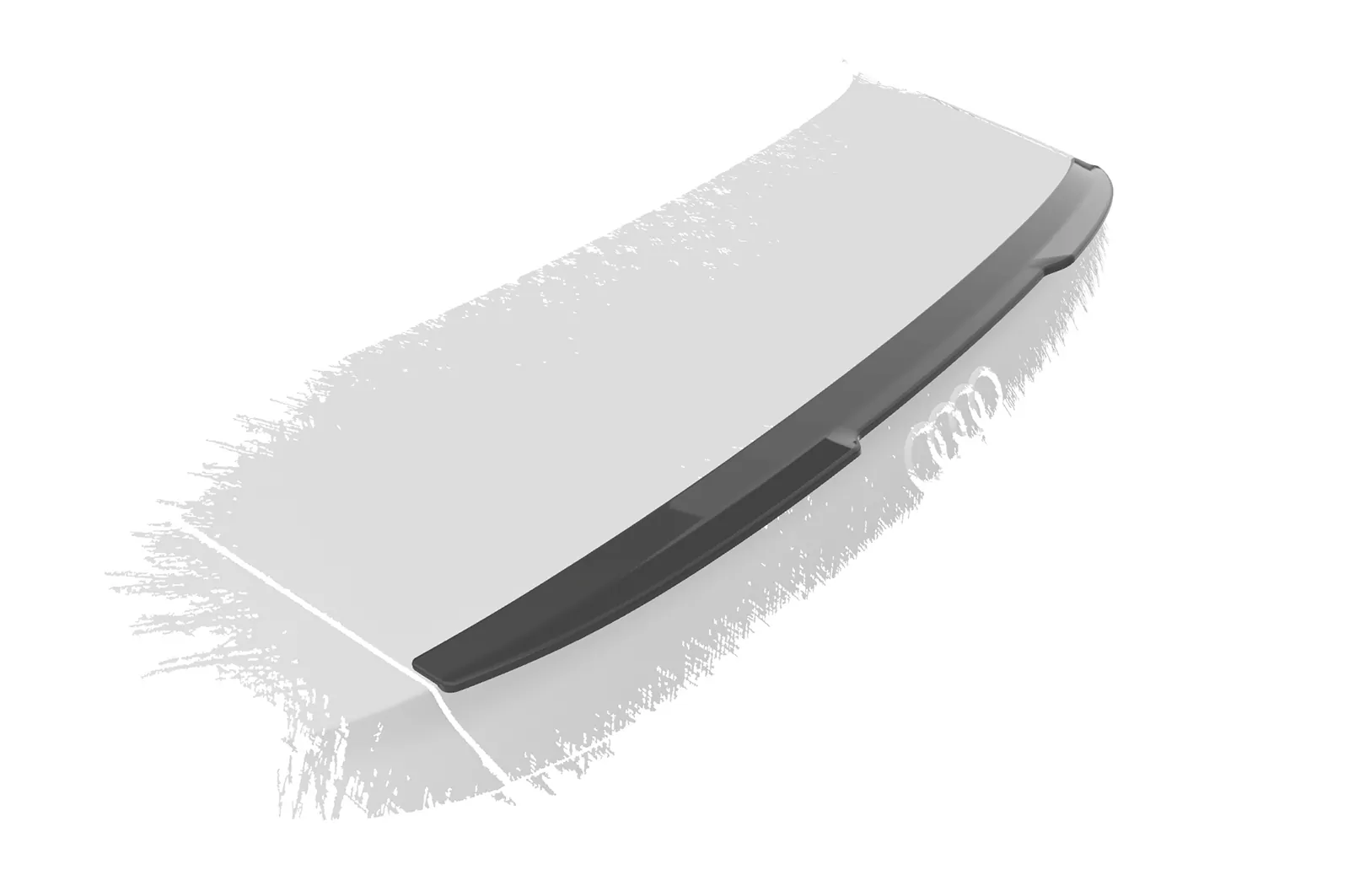 Heckflügel mit ABE für Audi A4 B9 (Typ 8W) Limousine HF840 Schwarz Strukturiert