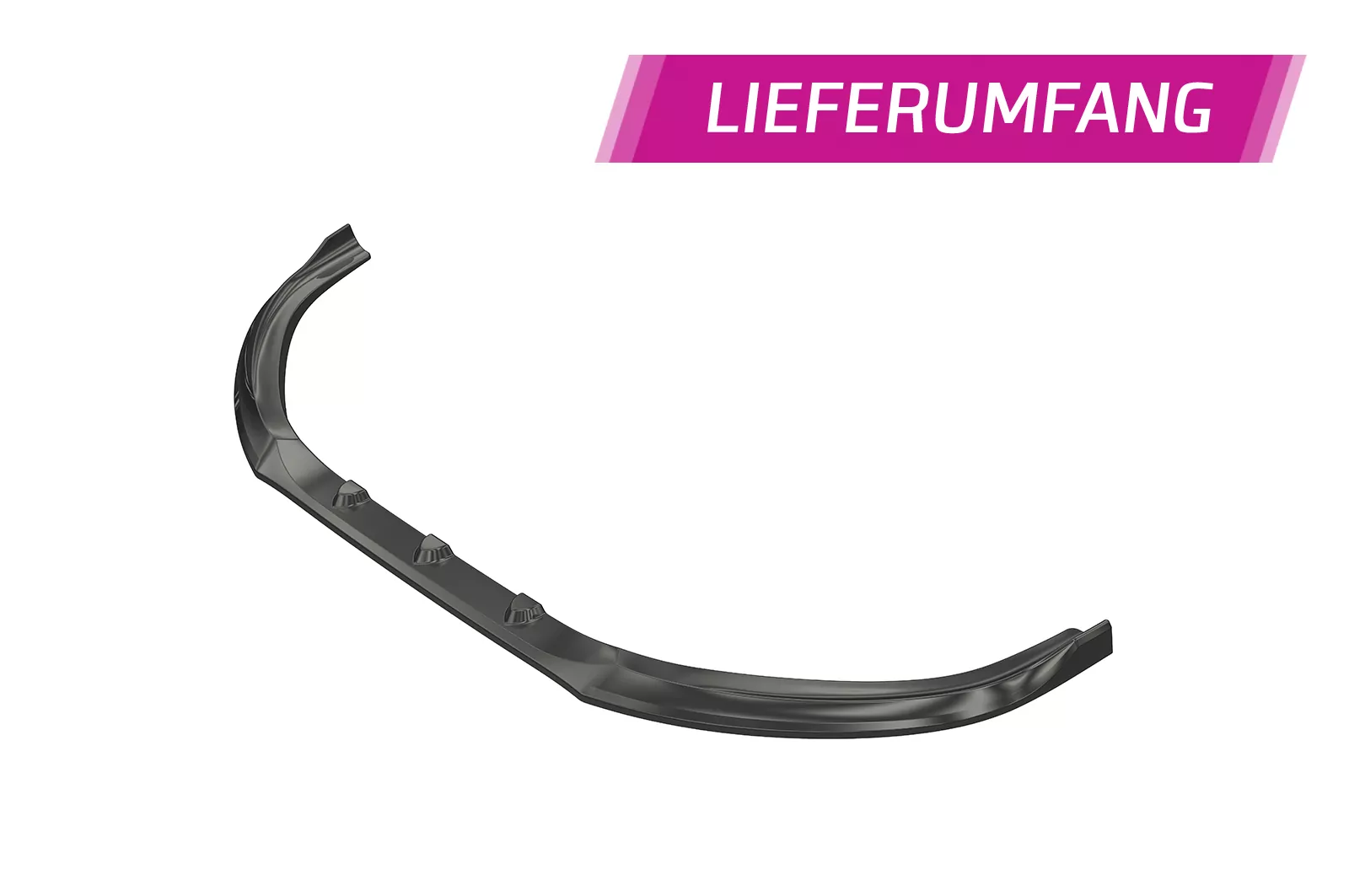 Cup-Spoilerlippe mit ABE für Peugeot RCZ CSL761 Schwarz Strukturiert