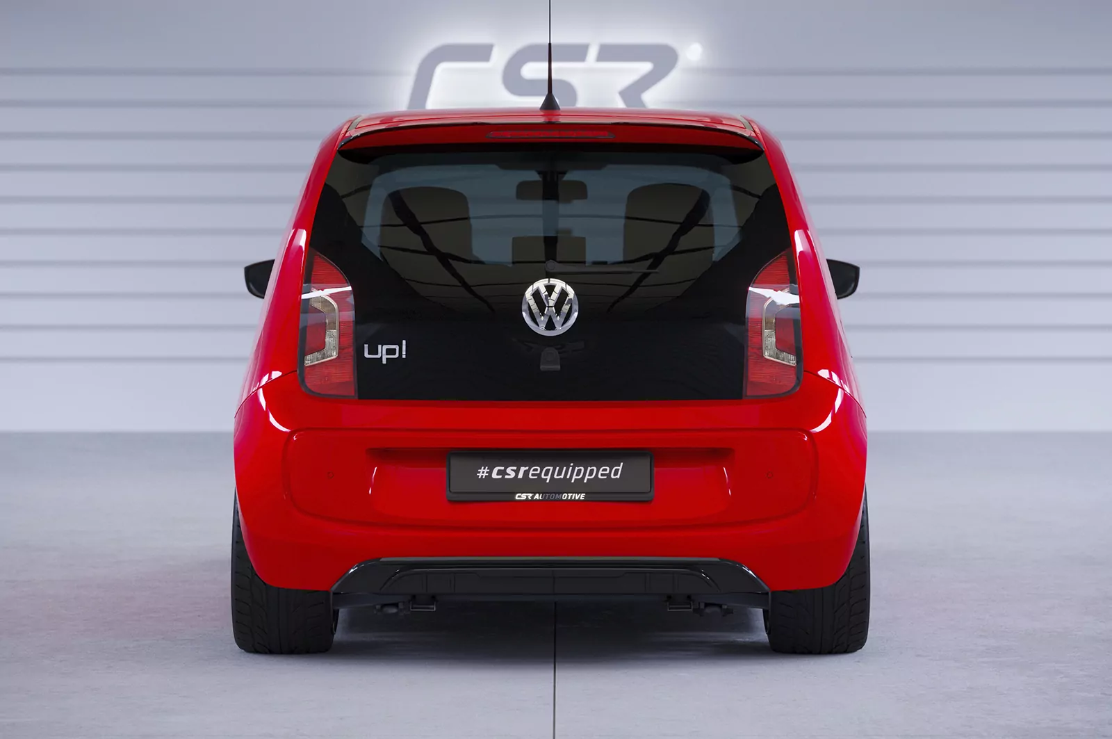 Heckansatz für VW up! / e-up! Basis HA283 Schwarz Strukturiert