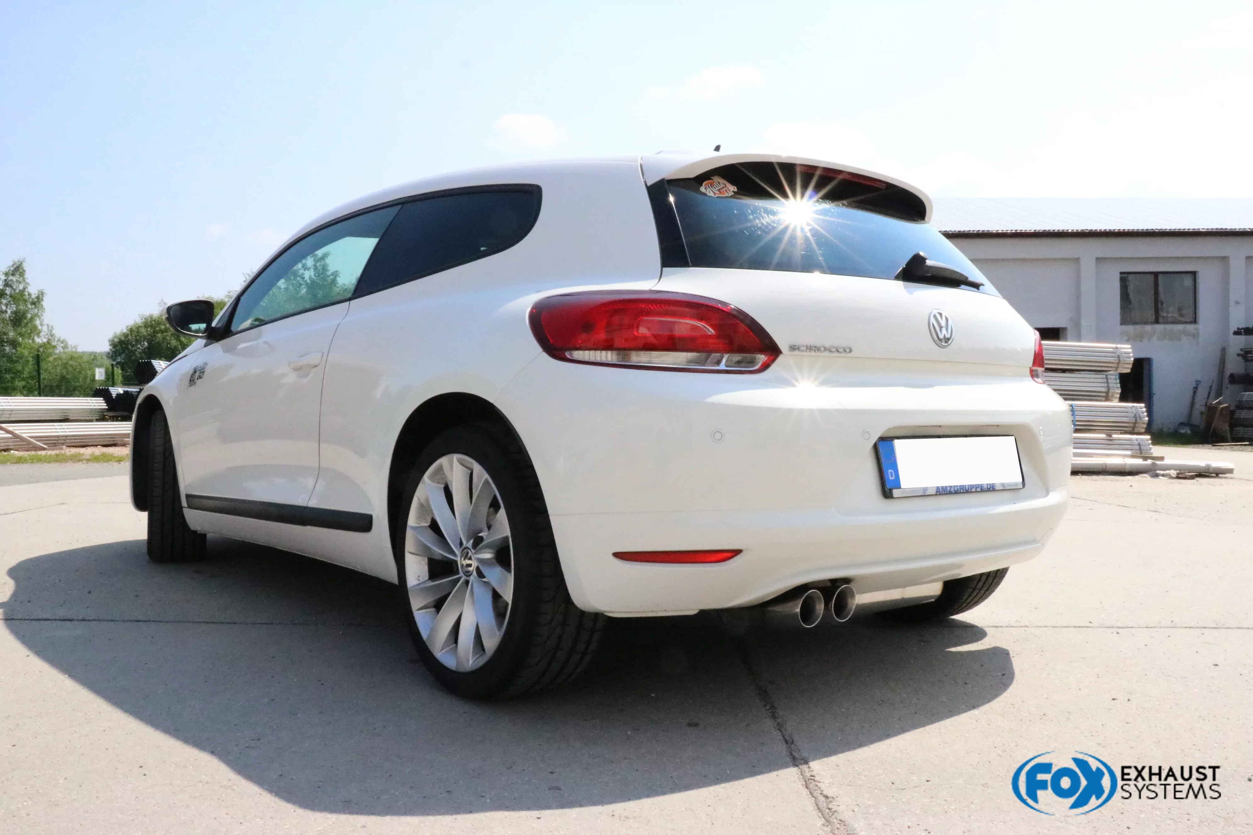 VW Scirocco - 13  Endschalldämpfer - 2x76 Typ 25