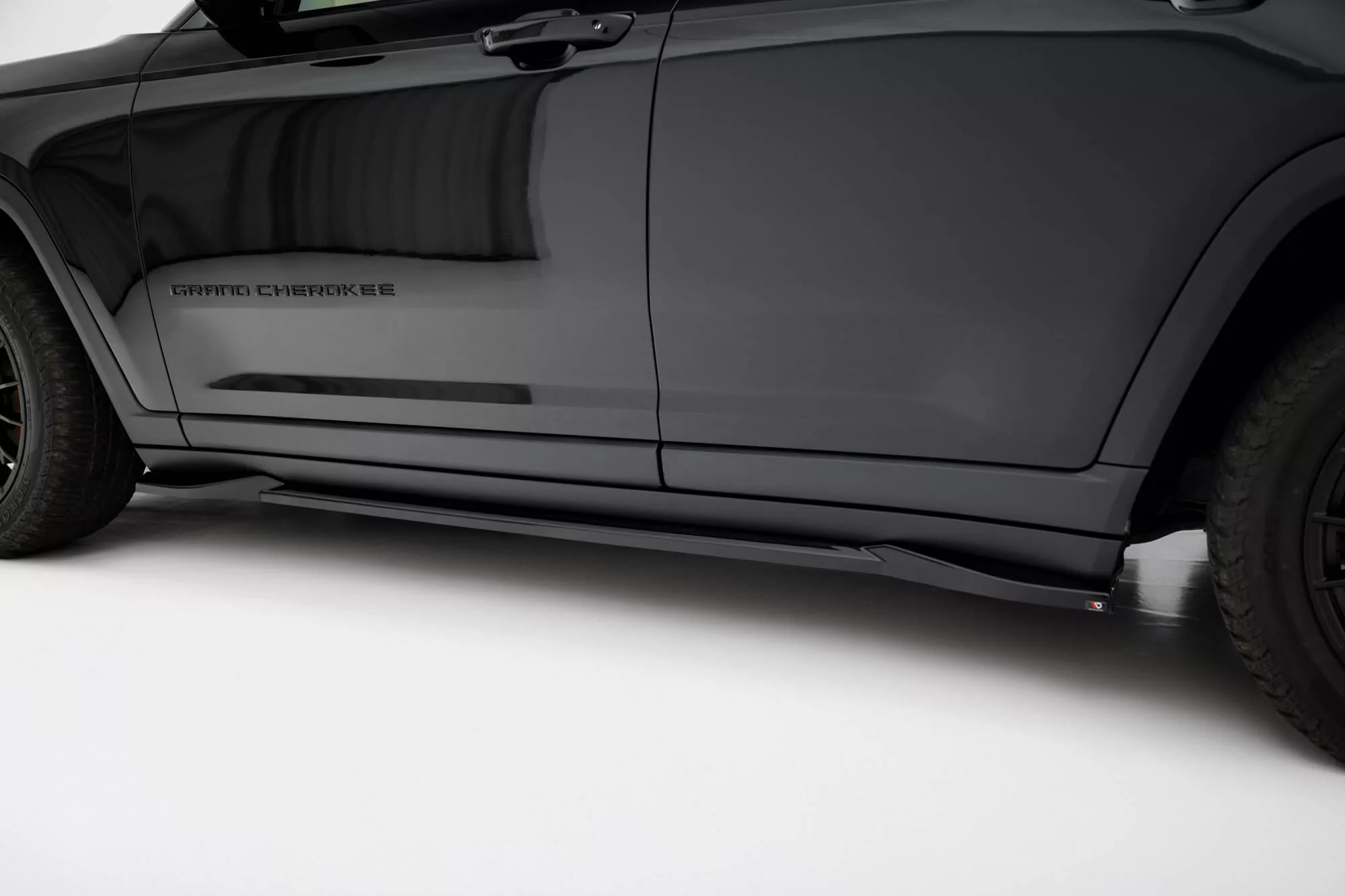 Seitenschweller Ansatz Für Jeep Grand Cherokee Trailhawk Mk5 Schwarz Hochglanz