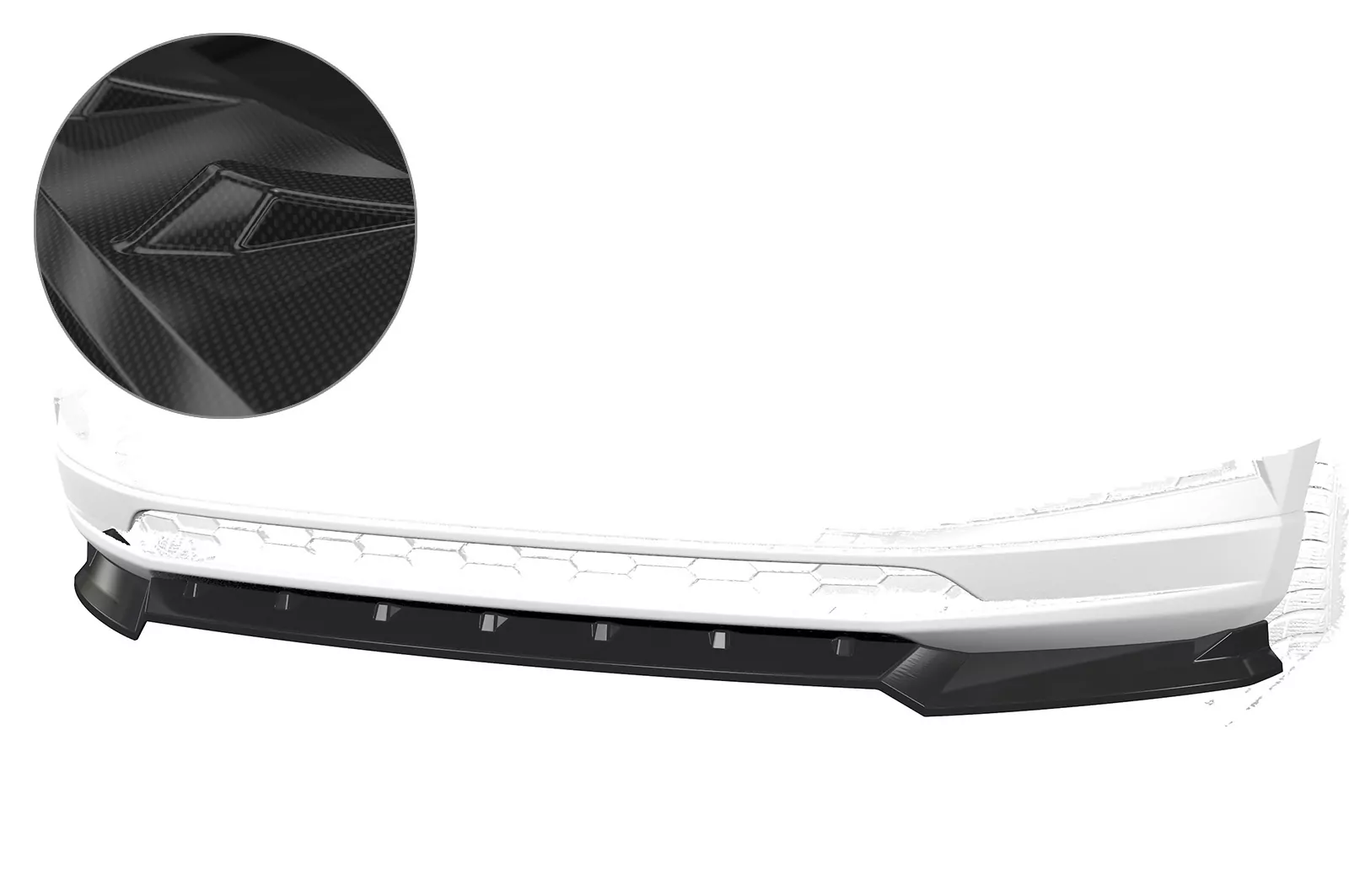 Cup-Spoilerlippe für Skoda Karoq CSL495-C Carbon Look Hochglanz