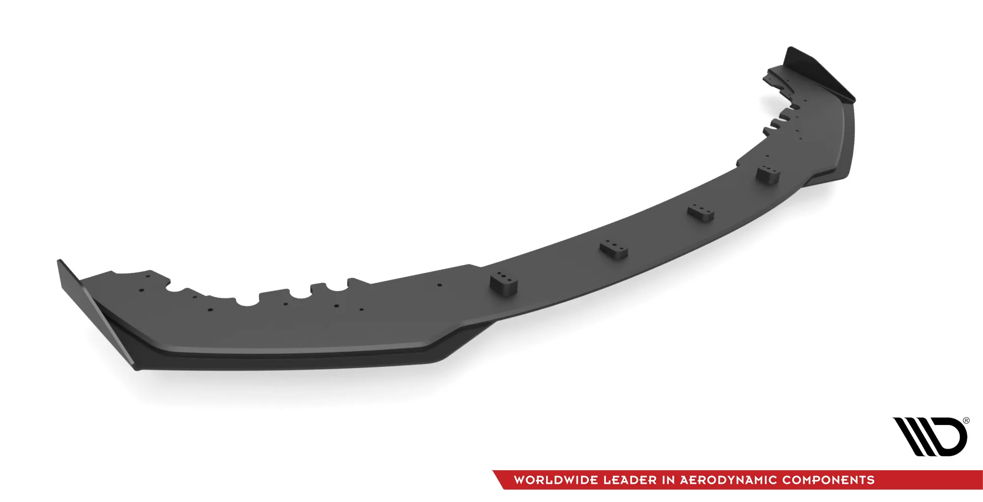 Street Pro Front Ansatz Für +Flaps Für V.1 + Flaps BMW M2 Competition F87 Schwarz Hochglanz