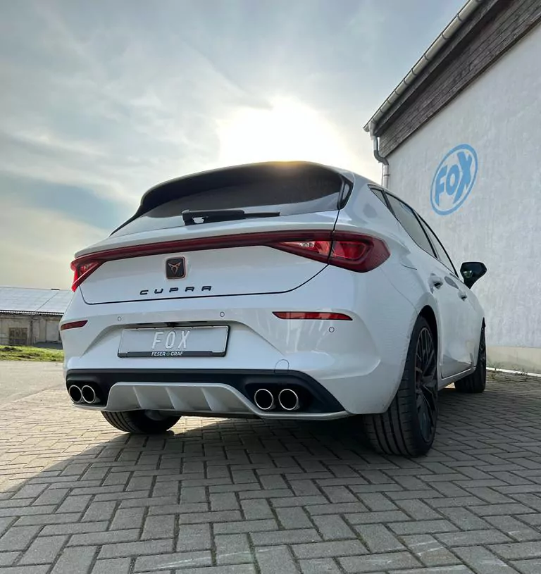 Cupra Leon 4x2 - KL  Endschalldämpfer Ausgang rechts/links - 2x80 Typ 16 rechts/links