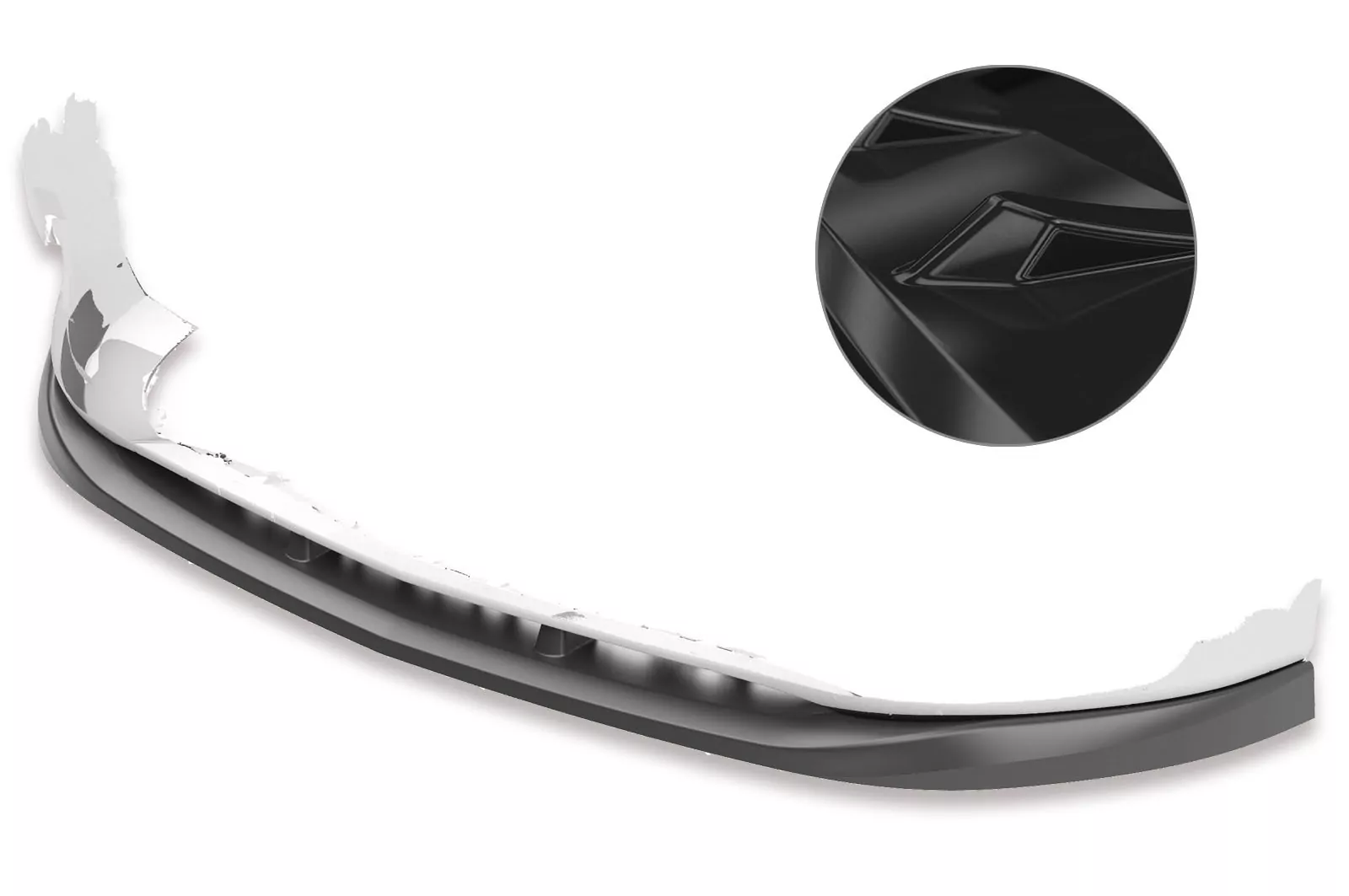 Cup-Spoilerlippe mit ABE für Mercedes Benz Vito 447 Glossy (schwarz hochglanz)