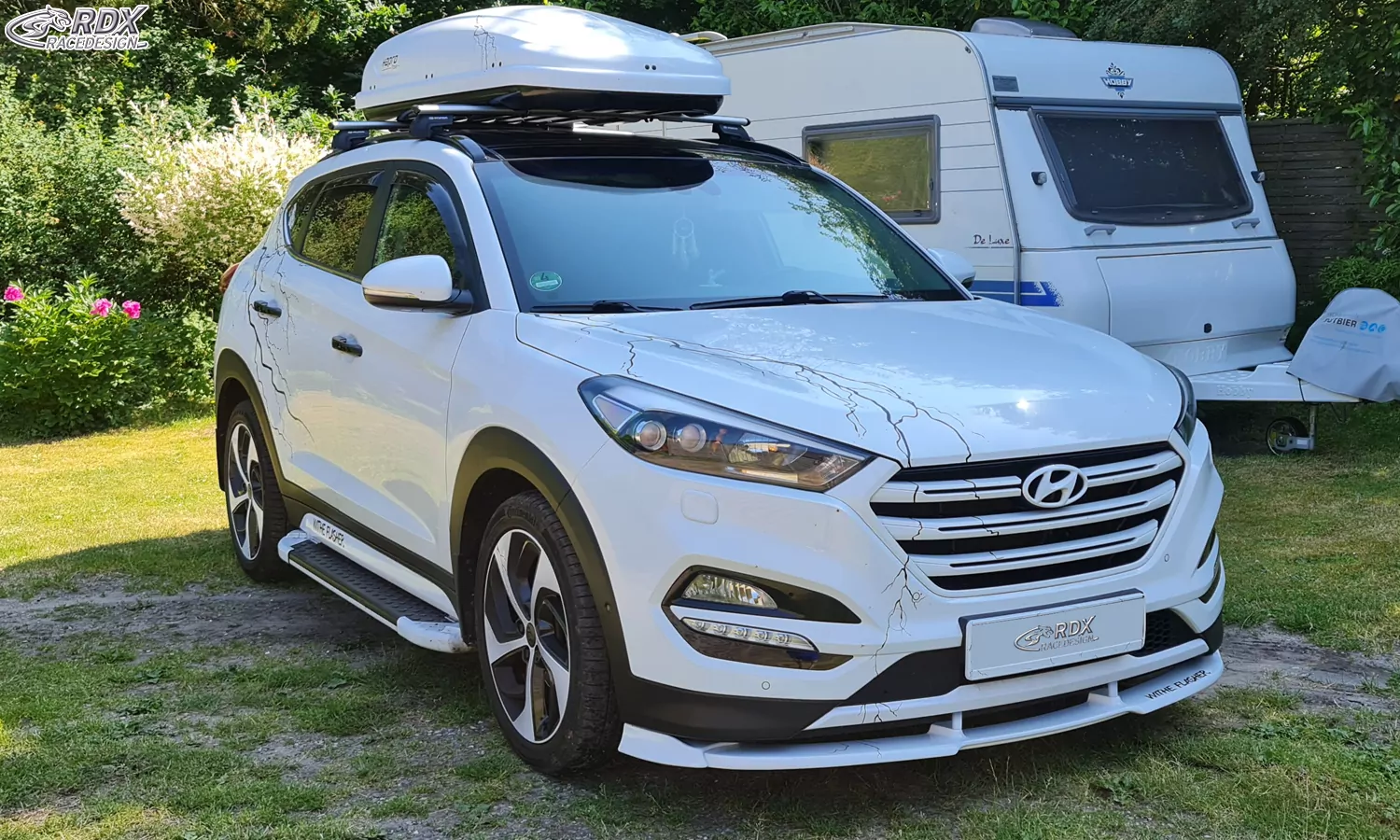 RDX Frontspoiler VARIO-X für HYUNDAI Tucson (TL) 2015-2018 Frontlippe Front Ansatz Vorne Spoilerlippe