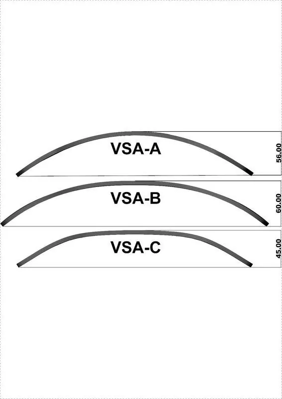 MRA Vario-Spoiler-Aufsatz VSA-TYP B 33/22 cm, inkl. Klemme mit ABE