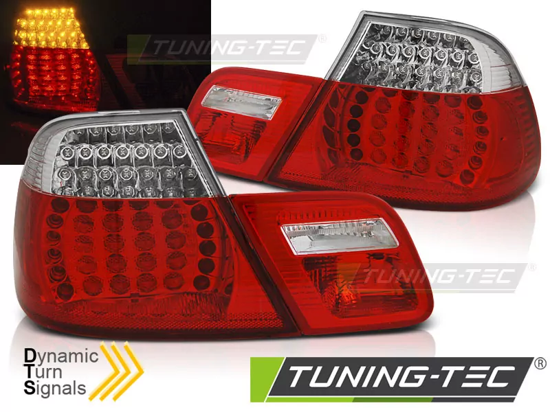 Led Tail Lights Red White Seq Fits Bmw E46 04.99-03.03 Coupe
