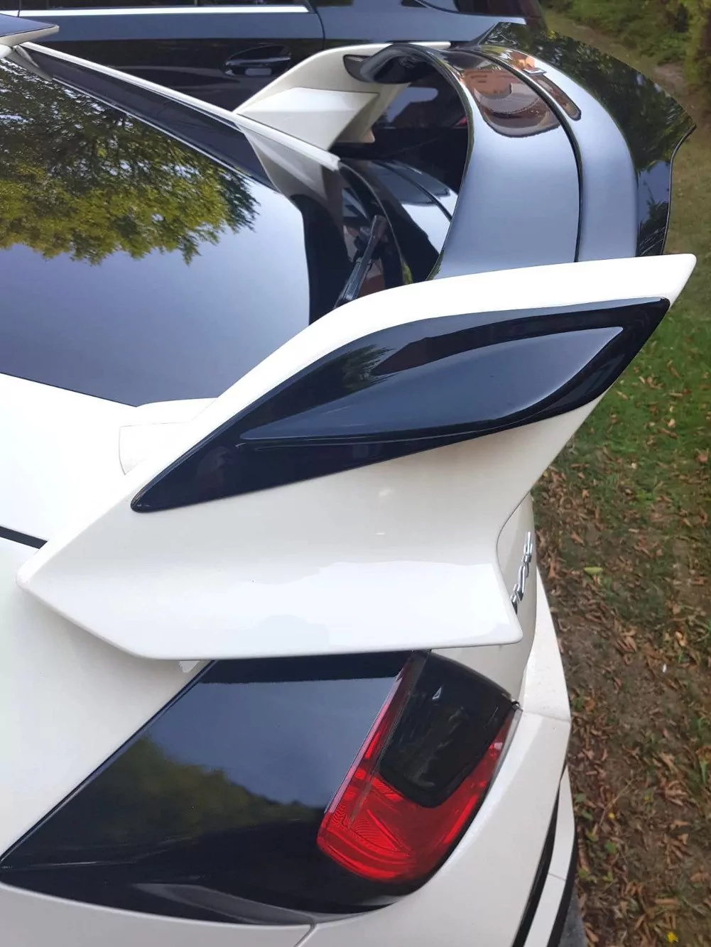 Spoiler Seiten Erweiterung Passend Für HONDA CIVIC X TYPE R Schwarz Hochglanz Schwarz Hochglanz