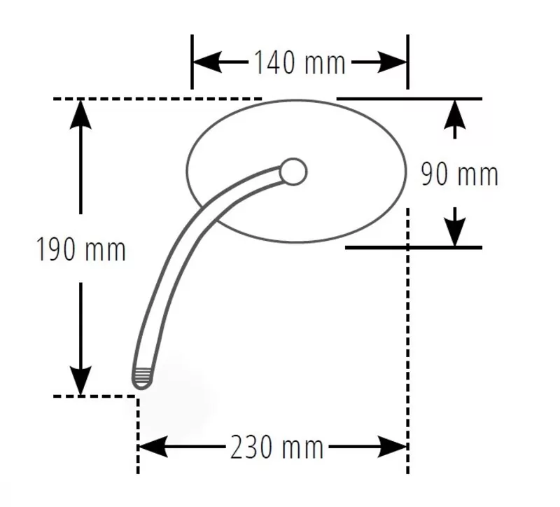 SHIN YO Spiegel Schwarz Universal (Paar)