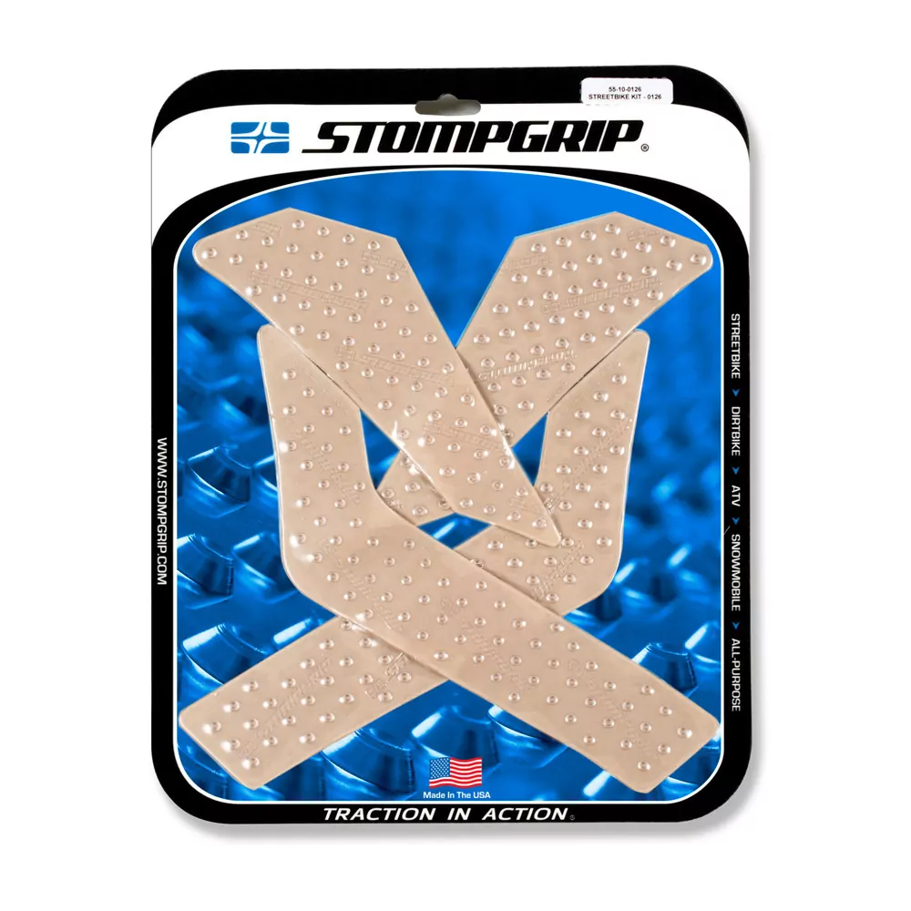 Stompgrip Traction Pad Volcano für Yamaha XT250 / Serow 08-22 Klar