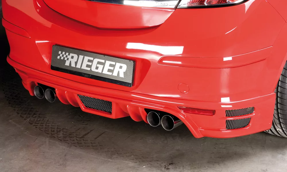 Rieger Heckansatz für Opel Astra H GTC - 3-tür.  nicht für OPC carbon optik