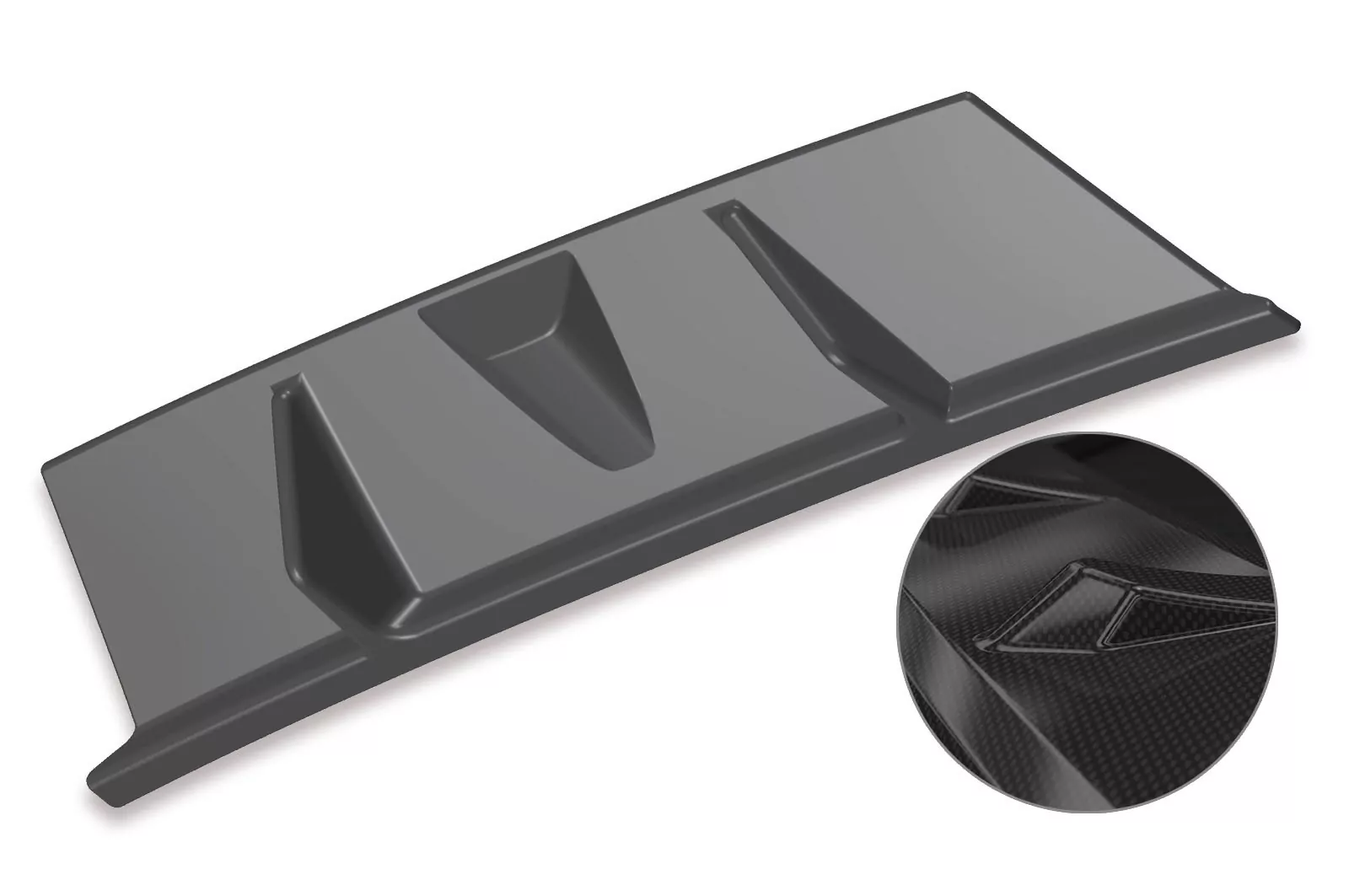 Heckansatz für VW Golf 7 Variant (Facelift) HA241-C Carbon Look Hochglanz