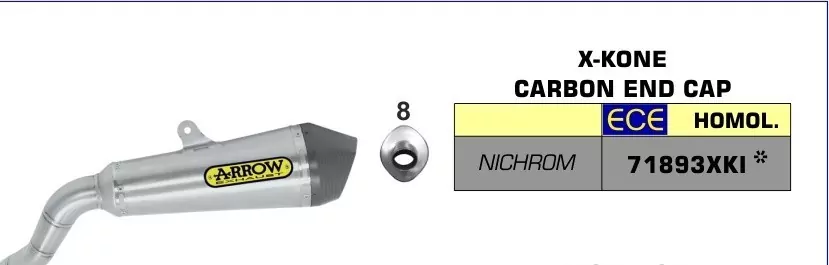 Arrow X-Kone Silencer Kawasaki Versys 1000 19-