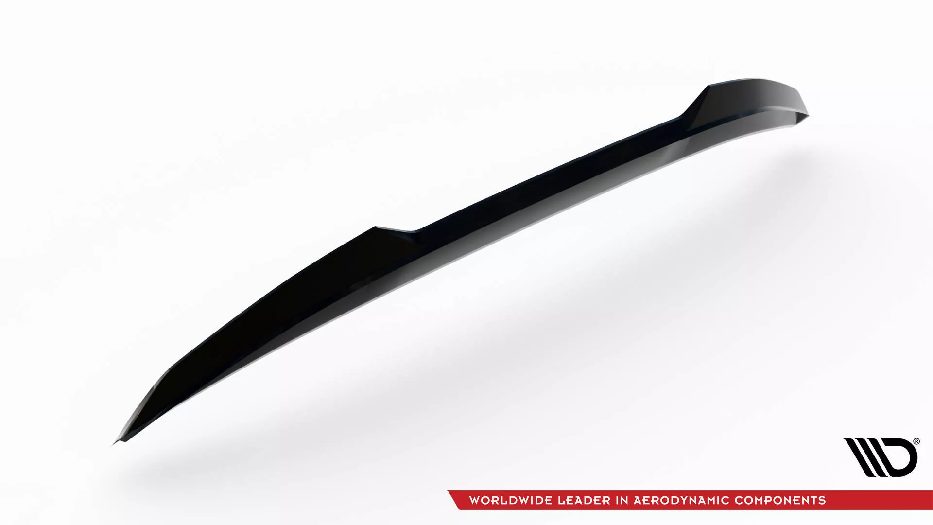Niedriger Spoiler CAP Für 3D Peugeot 408 Mk1 Schwarz Hochglanz