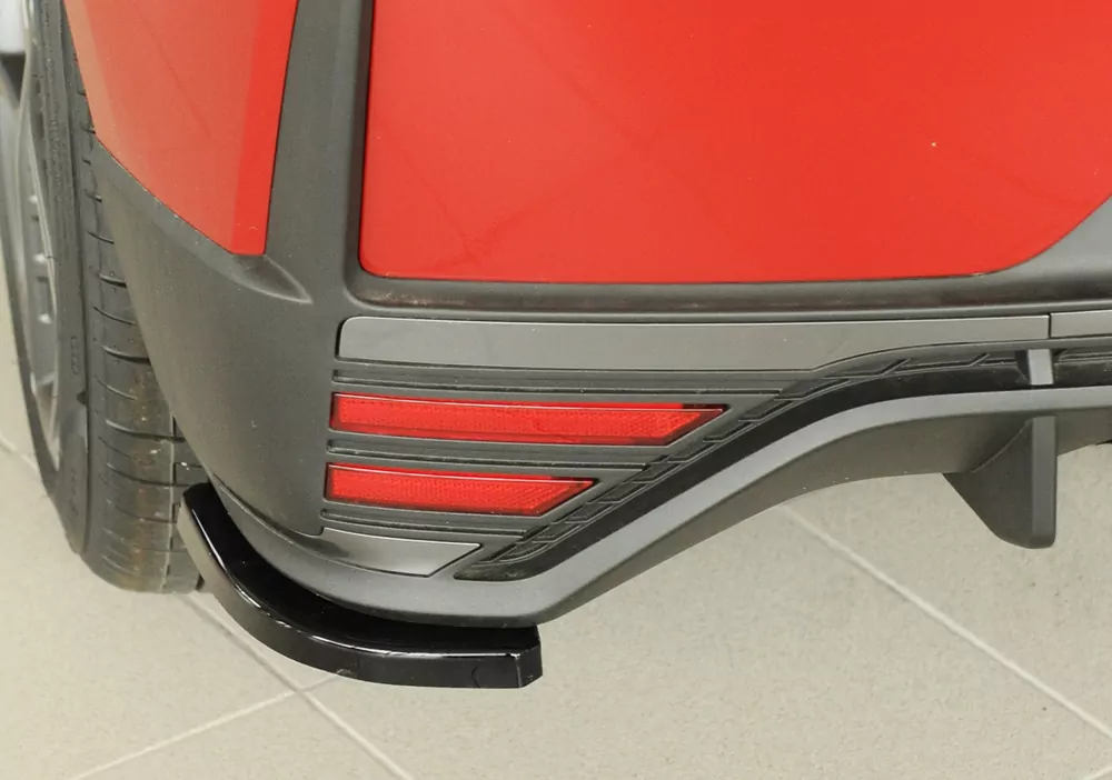 Rieger Heckschürzenansatz seitlich links glanz schwarz für Hyundai i20 N-Performance  (BC3) 5-tür. (Schrägheck) 04.21-