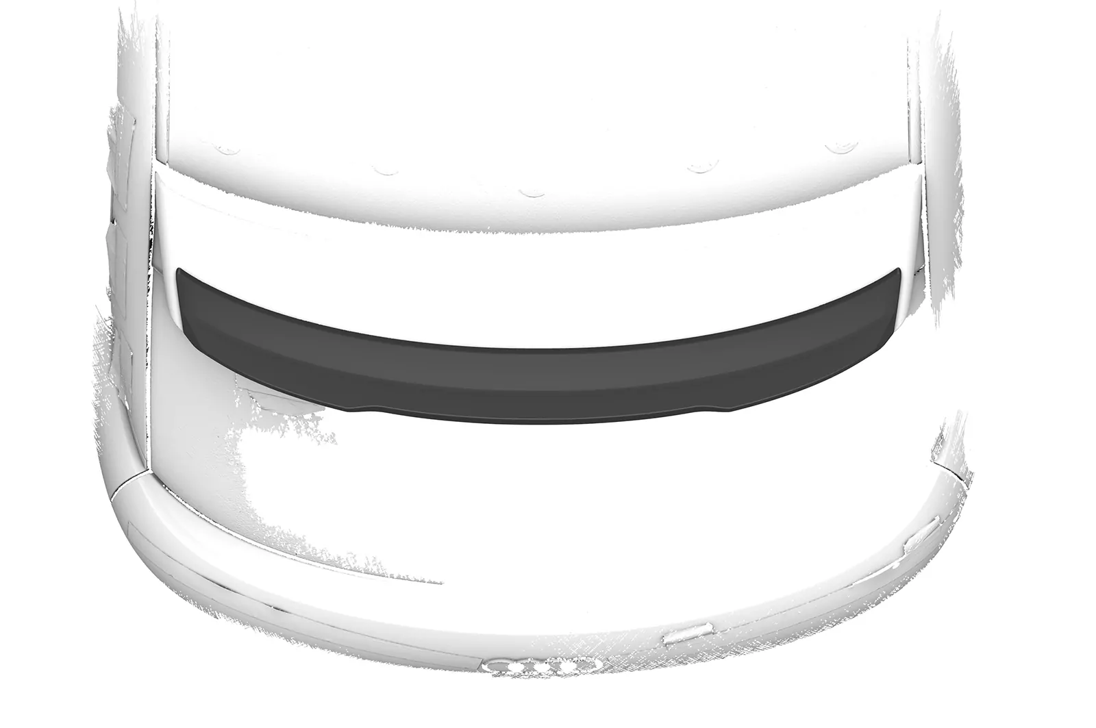 Heckflügel mit ABE für Audi S1 (8X) Sportback HF100 Schwarz Strukturiert