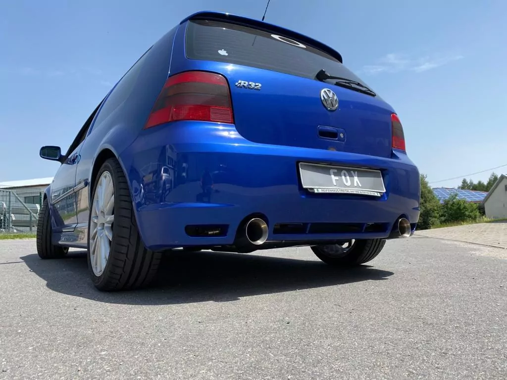 VW Golf IV R32  Endschalldämpfer Ausgang rechts/links - 1x100 Typ 24 rechts/links