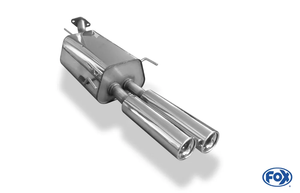 Opel Astra G Stufenheck  Endschalldämpfer - 2x80 Typ 13